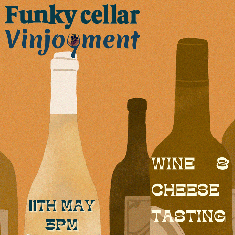 Funky Cellar x Vinjoyment – Saturday 11 May, 3pm